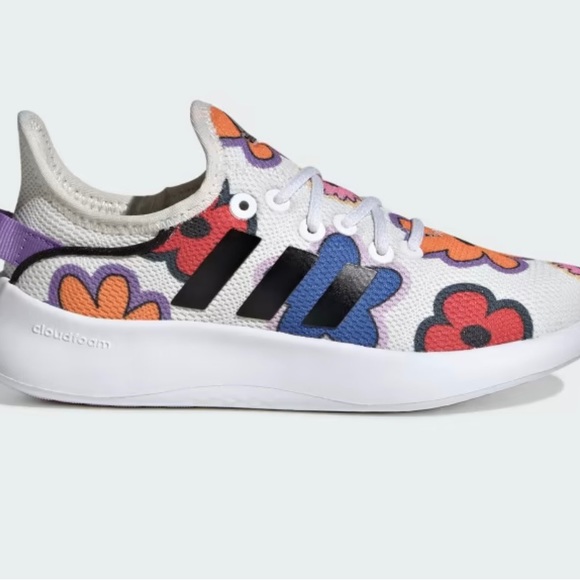 🌸 NWT. Adidas Cloudform Pure Shoes. Big Kids Size 2. Brand new in box! - Picture 2 of 9